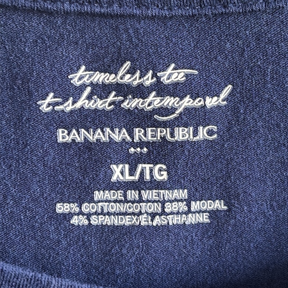 Banana Republic | Timeless Tee T-Shirt Intimparel (XL) Navy Blue - Picture 7 of 7